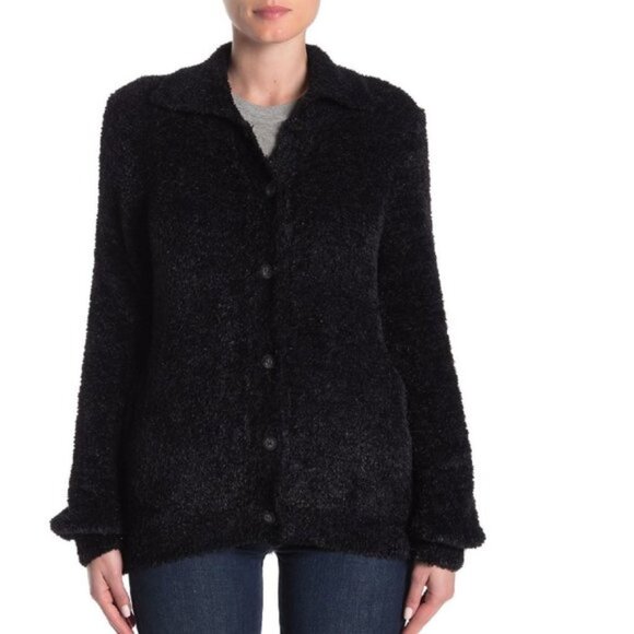 SUSINA Teddy Fleece Knit Cardigan - Picture 3 of 7